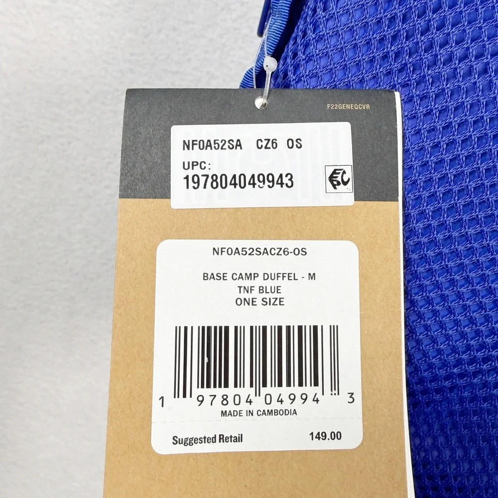 The North Face Base Camp Duffel 71L / Size M TNF Blue Travel Bag NF0A52SA - NEW